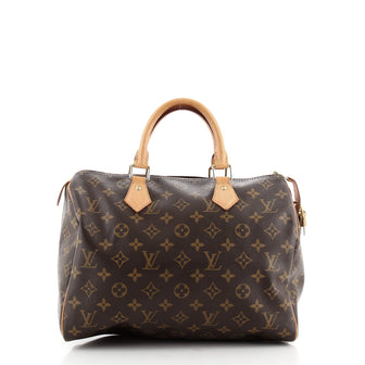 Louis Vuitton Speedy Handbag Monogram Canvas 30