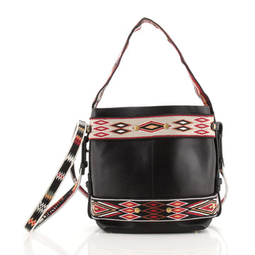 Christian Dior Diorodeo Hobo Calfskin with Embroidered Detail Small