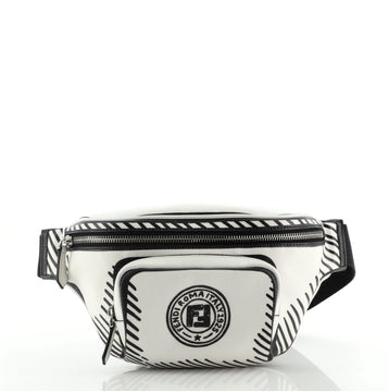 Fendi Front Pocket Waist Bag Joshua Vides Printed Coated Canvas