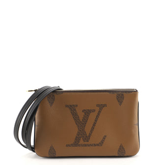 Louis Vuitton Double Zip Pochette Limited Edition Reverse Monogram Giant