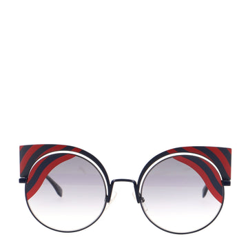 Fendi Hypnoshine Cat Eye Sunglasses Metal