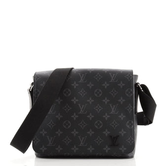 Louis Vuitton District Messenger Bag Monogram Eclipse Canvas PM