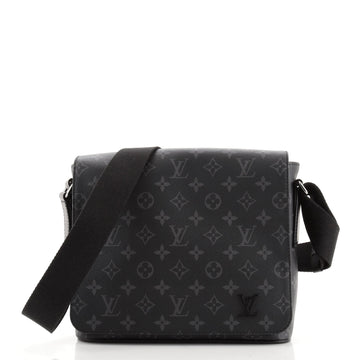 Louis Vuitton District Messenger Bag Monogram Eclipse Canvas PM