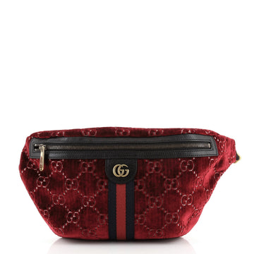 Gucci Ophidia Zip Belt Bag GG Velvet