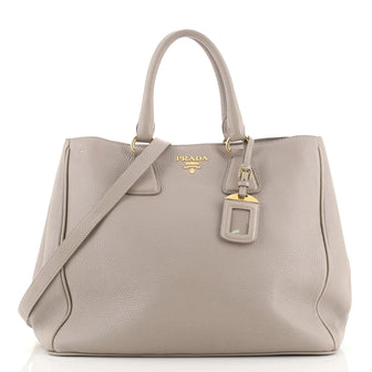 Prada Convertible Shopping Tote Vitello Daino Large