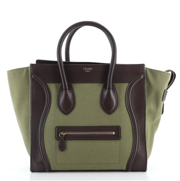 Celine Luggage Bag Canvas Mini
