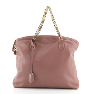 Louis Vuitton Lockit Chain Handbag Boudoir Leather
