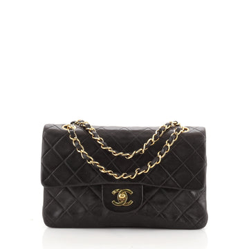 Chanel Vintage Classic Double Flap Bag Quilted Lambskin Small
