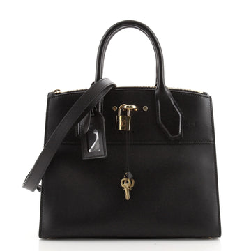 Louis Vuitton City Steamer Handbag Leather PM