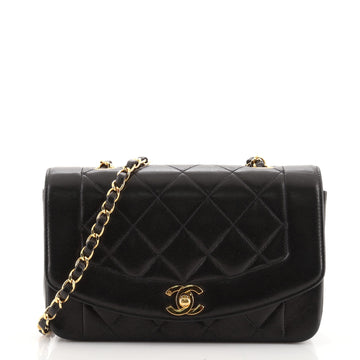 Chanel Vintage Diana Flap Bag Quilted Lambskin Small