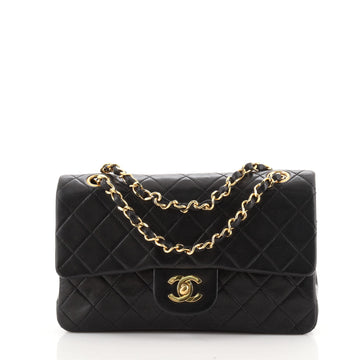 Chanel Vintage Classic Double Flap Bag Quilted Lambskin Small