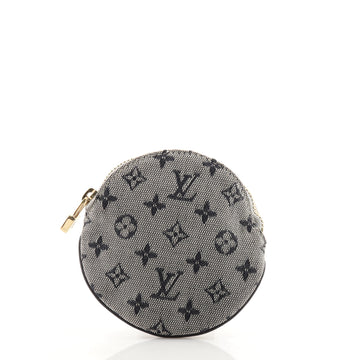 Louis Vuitton Round Coin Purse Mini Lin