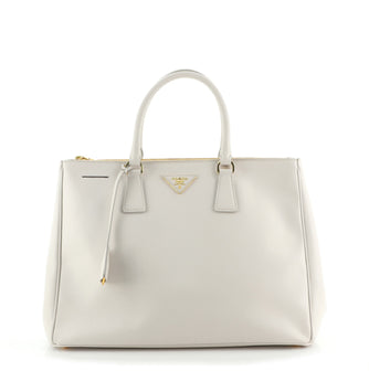 Prada Double Zip Lux Tote Saffiano Leather Large