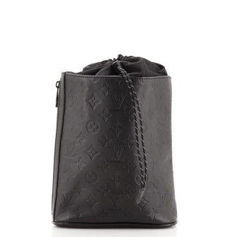 Louis Vuitton Chalk Sling Bag Monogram Shadow Leather