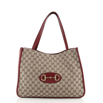 Gucci 1955 Horsebit Tote GG Canvas Medium