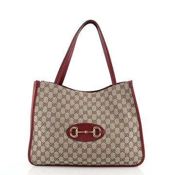 Gucci 1955 Horsebit Tote GG Canvas Medium
