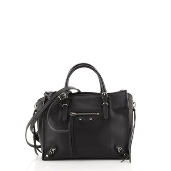 Balenciaga Papier A4 Zip Around Classic Studs Bag Leather Mini