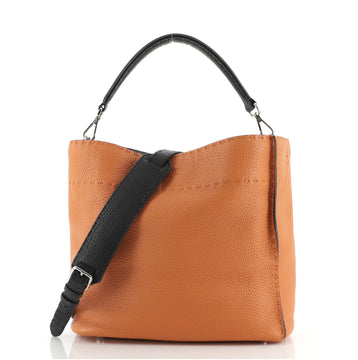 Fendi Selleria Anna Bucket Bag Leather Small