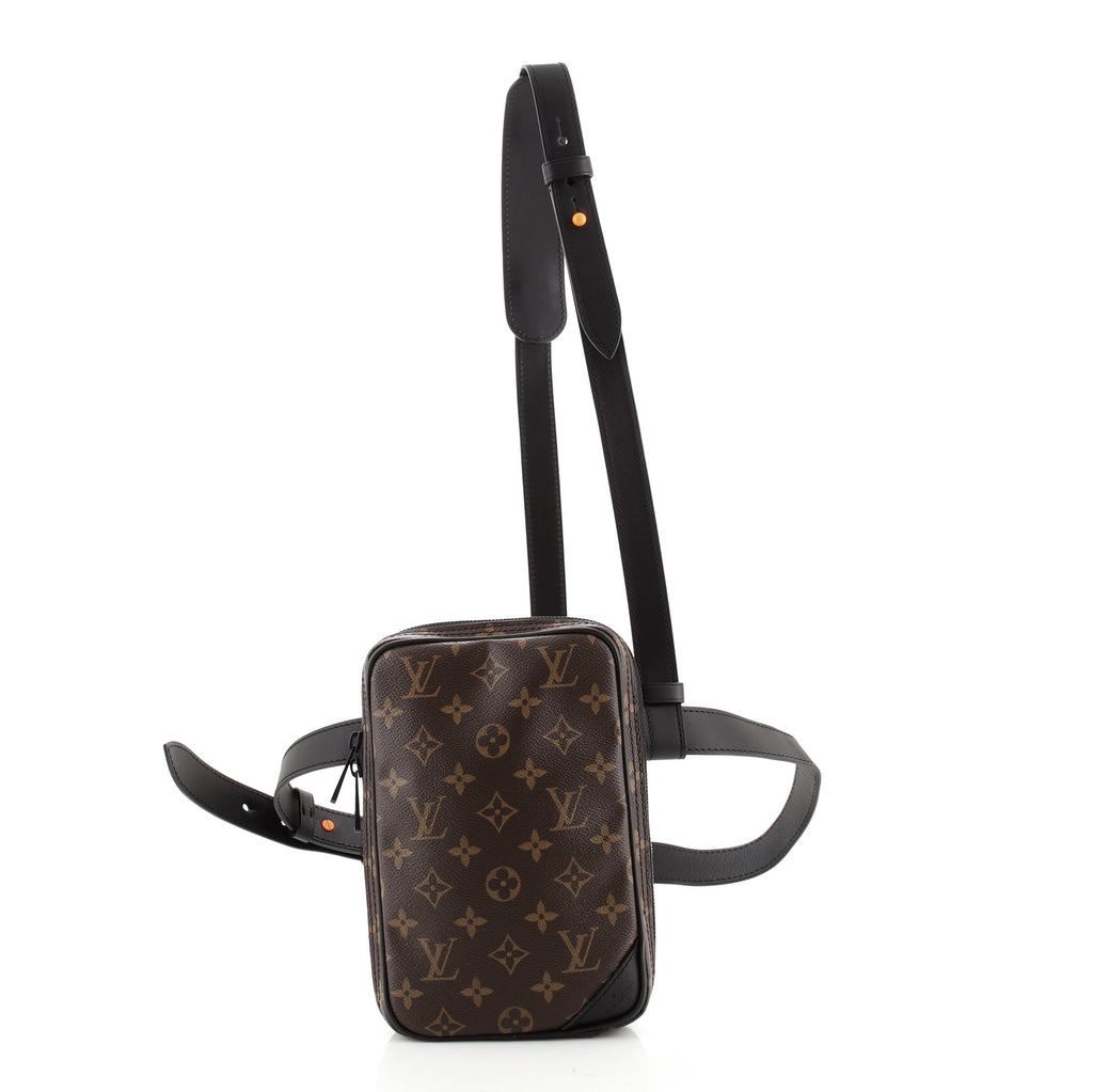 Louis Vuitton Side Bag Monogram Utility Brown in Coated Canvas