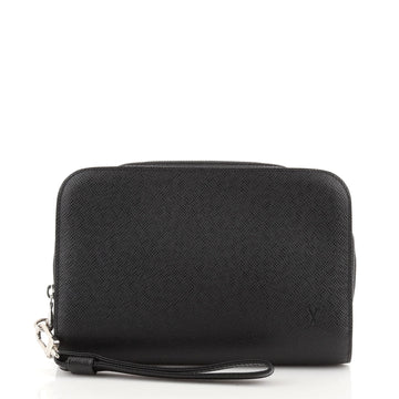 Louis Vuitton Pochette Baikal Clutch Taiga Leather
