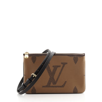 Louis Vuitton Double Zip Pochette Limited Edition Reverse Monogram Giant