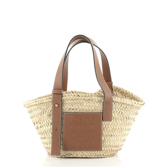 Loewe Basket Tote Woven Raffia Small