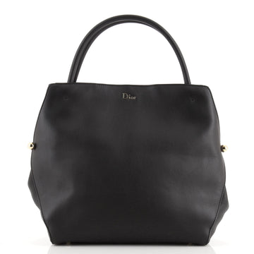 Christian Dior Top Handle Bar Tote Calfskin Small