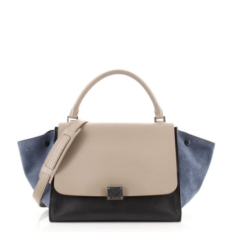 Celine Tricolor Trapeze Bag Leather Medium