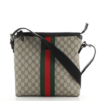 Gucci Web Messenger Bag GG Coated Canvas Medium
