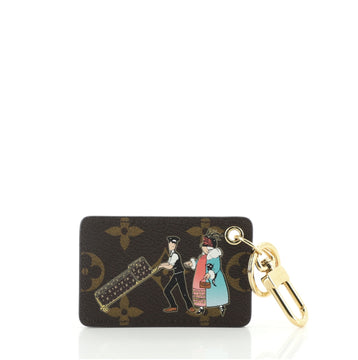 Louis Vuitton Rectangle Illustre Charm and Key Holder Limited Edition Monogram Canvas