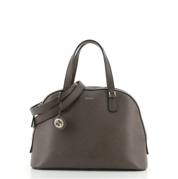 Gucci Lady Dollar Dome Satchel Leather Medium