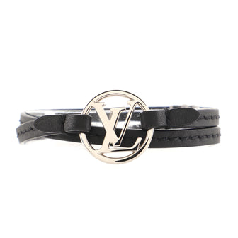 Louis Vuitton LV Round Bracelet Leather and Metal
