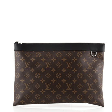 Louis Vuitton Discovery Pochette Macassar Monogram Canvas GM