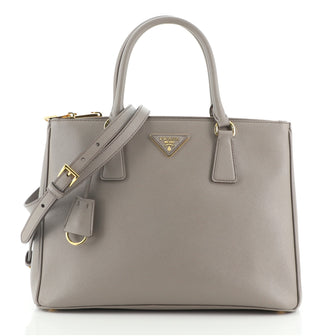 Prada Galleria Double Zip Tote Saffiano Leather Medium