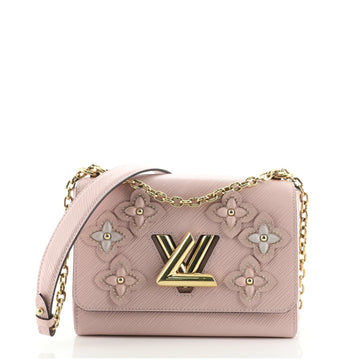 Louis Vuitton Twist Handbag Limited Edition Couture’s Flower Tinsel Epi Leather MM