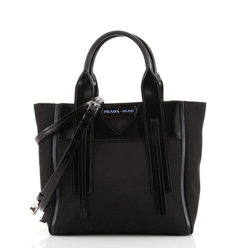 Prada Ouverture Tote Tessuto with Leather Small