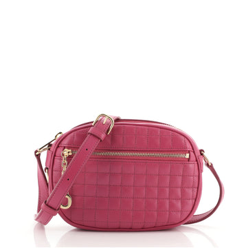 Celine C Charm Camera Bag Quilted Leather Small