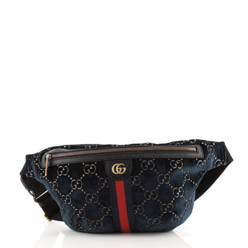 Gucci Ophidia Zip Belt Bag GG Velvet