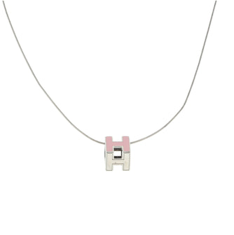 Hermes Pop H Cube Pendant Necklace Metal with Enamel