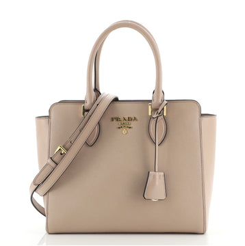 Prada Convertible Zip Tote Saffiano Leather Small