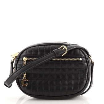 Celine C Charm Camera Bag Quilted Leather Small