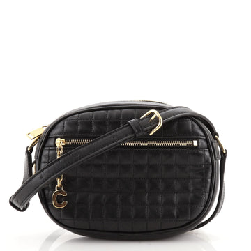 Celine C Charm Camera Bag Quilted Leather Small