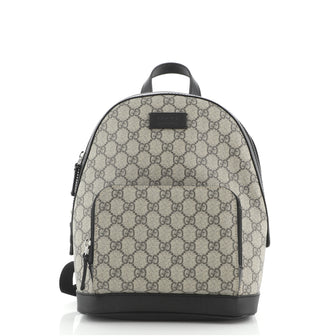 Gucci Zip Pocket Backpack GG Coated Canvas Small