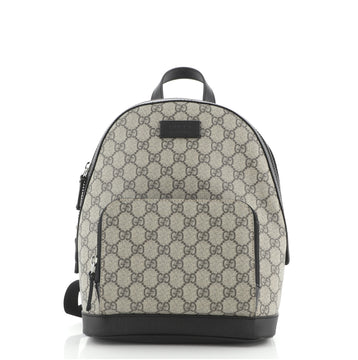 Gucci Zip Pocket Backpack GG Coated Canvas Small