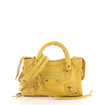 Balenciaga City Classic Studs Bag Leather Nano