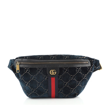 Gucci Ophidia Zip Belt Bag GG Velvet