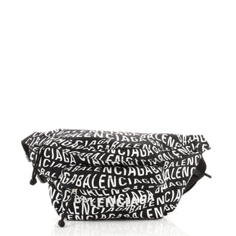 Balenciaga Wheel Belt Bag Printed Nylon Small