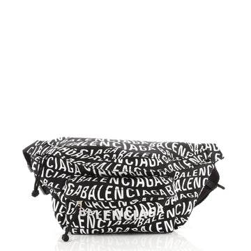 Balenciaga Wheel Belt Bag Printed Nylon Small