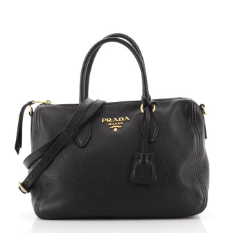 Prada Convertible Boston Bag Vitello Daino Small