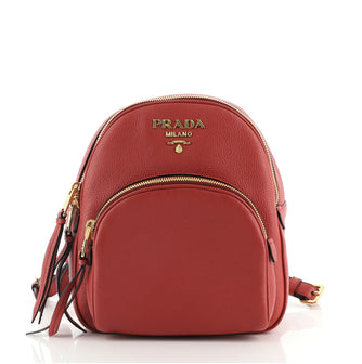 Prada Convertible Front Pocket Backpack Vitello Daino Small